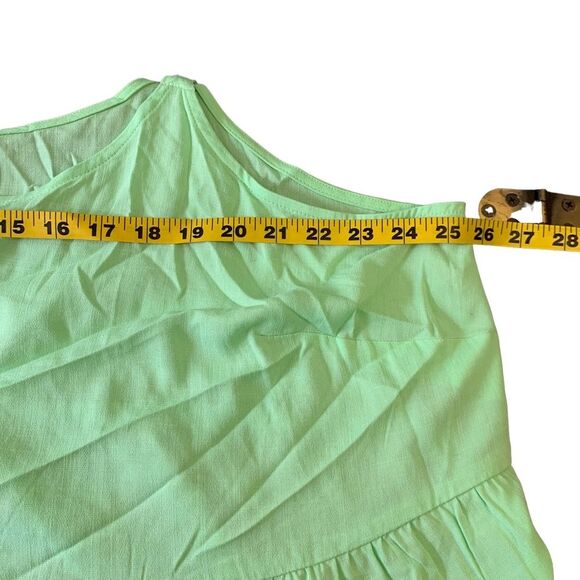 Torrid Green Tiered Lightweight Tank Top Cami Tie Front Top Size 3x 22/24 - Picture 8 of 10